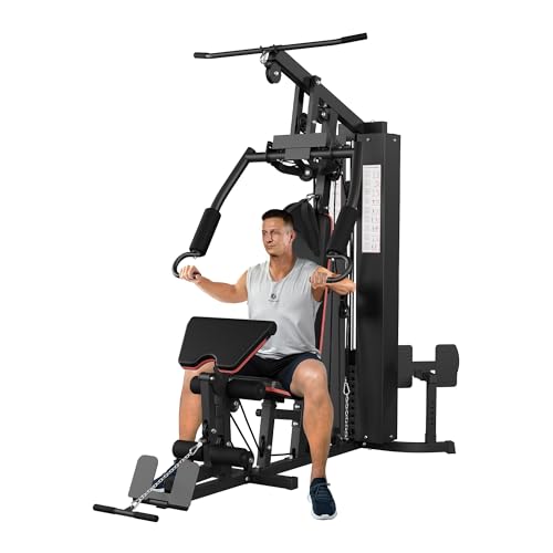 150LBS Weight Stack Home Gym Equipment with Pulley System L402740