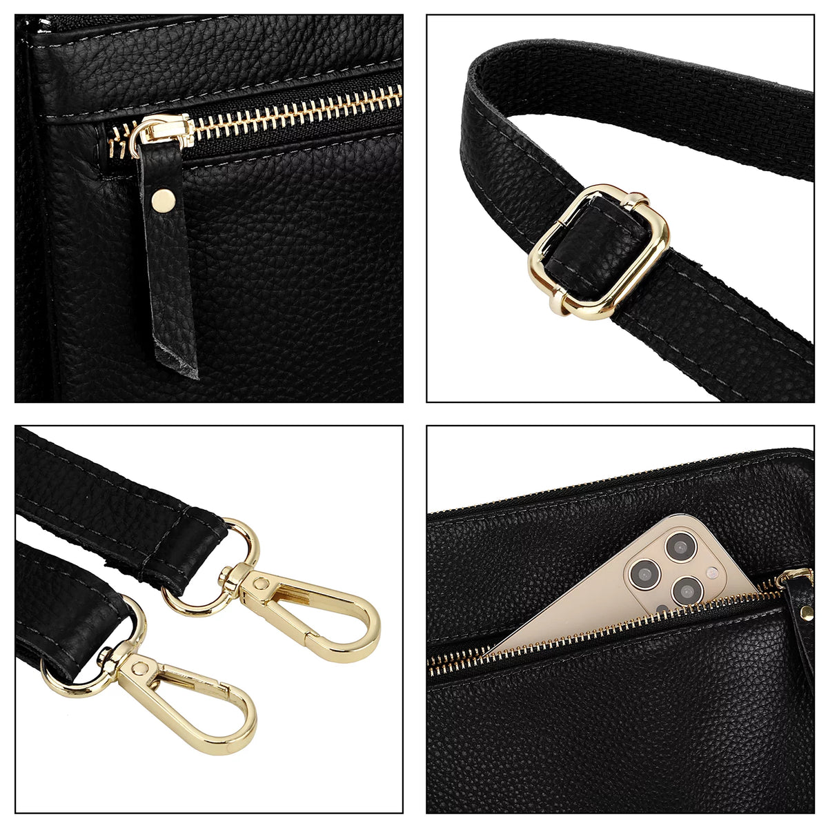 Genuine Leather Crossbody Bag J91780