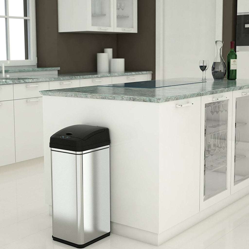 13 Gallon Automatic Touchless Sensor Kitchen Trash Can M2776
