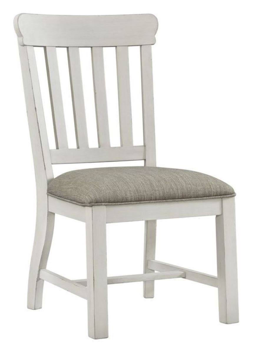 Gray Slat Back Side Chair Q37348