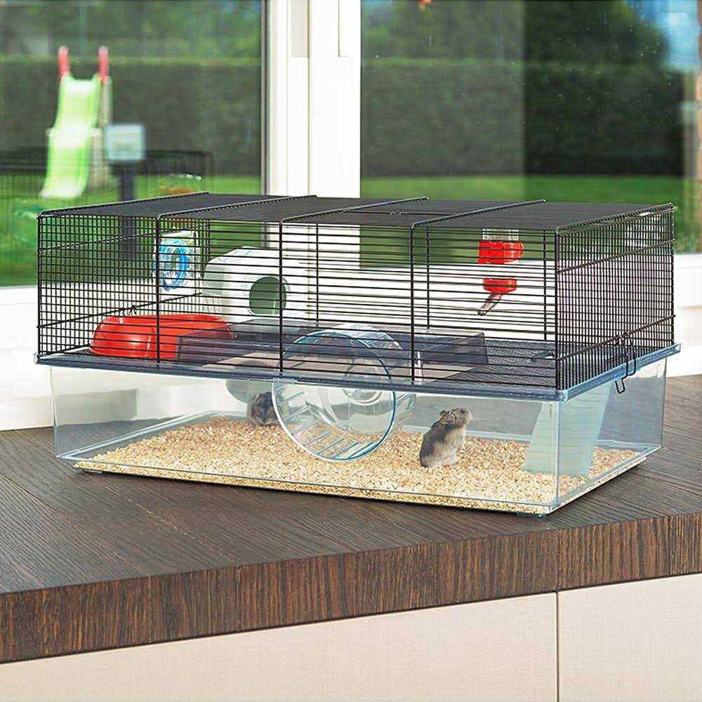 Large Hamster Cage with Water Bottle A136