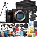 Full Frame Mirrorless Interchangeable Lens Camera Body Bundle with Travel Bag, 2x 64GB Memory Cards, and Accessories (18 Items) S334
