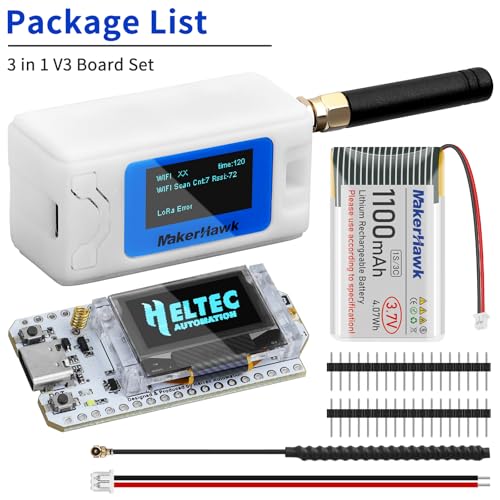 ESP32 LoRa V3 Development Board with 1100mAh Battery and N30 Protect Case Set L833024