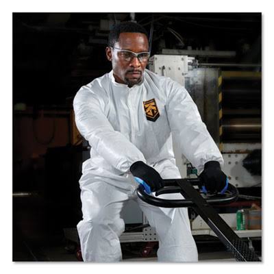 White Breathable Particle-Pro Coveralls Zip XL 24/Carton E28609