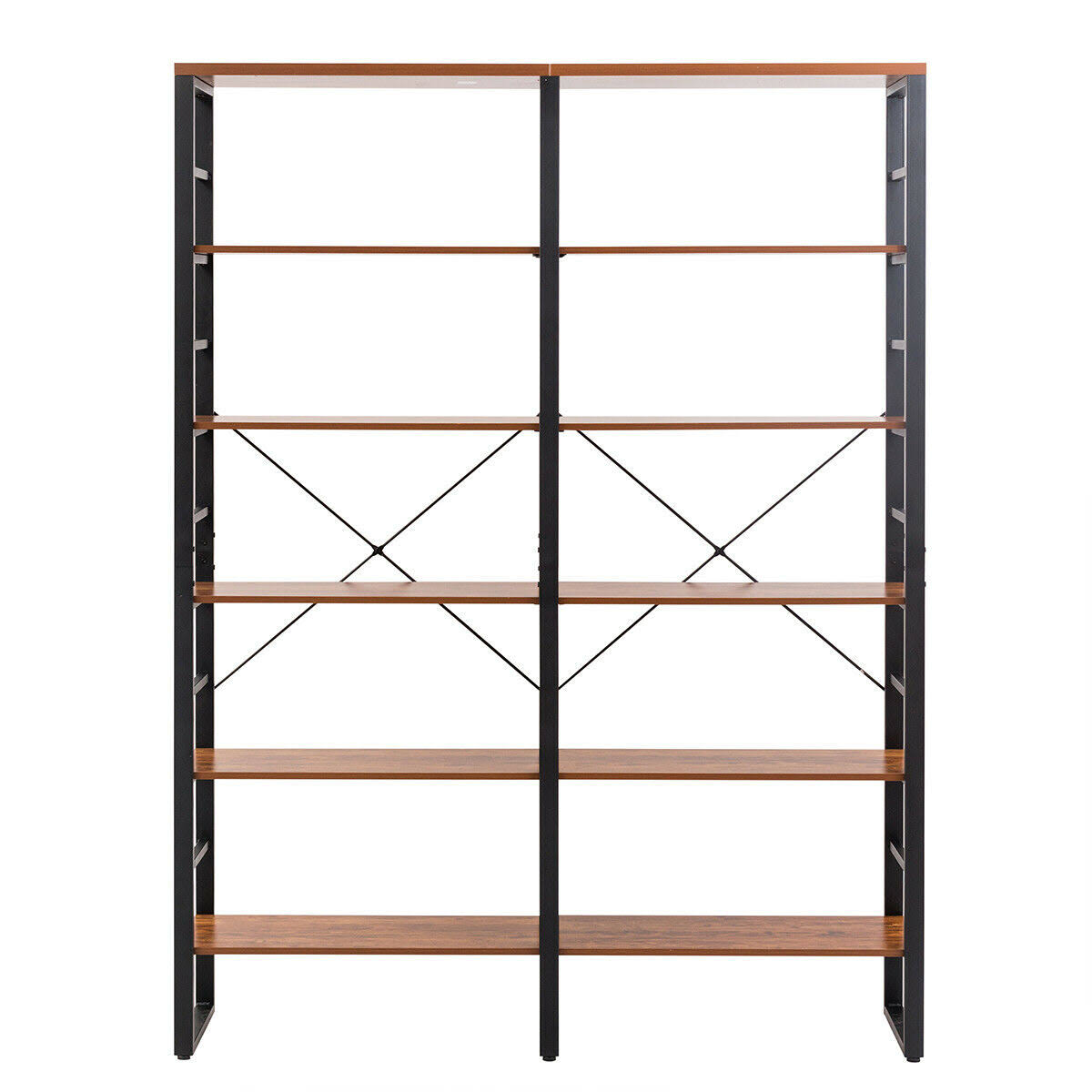 6-Shelf Bookcase Metal Storage Shelf D195887