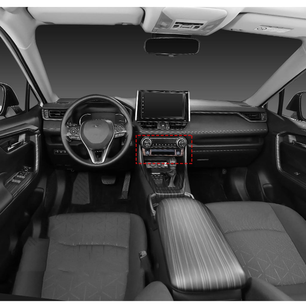 Center Console AC Climate Control Switch Panel Frame Cover Trim Wood Grain D1612