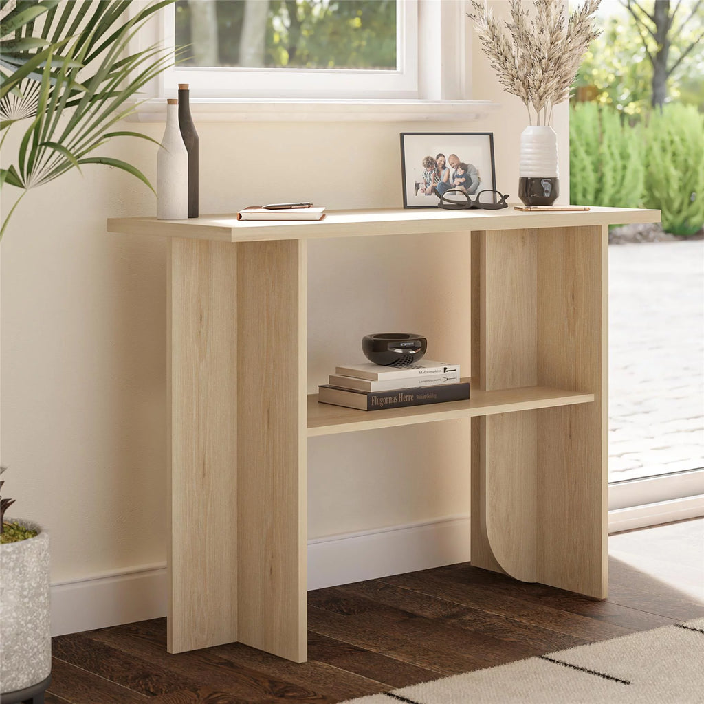 Light Oak Console Table D2253