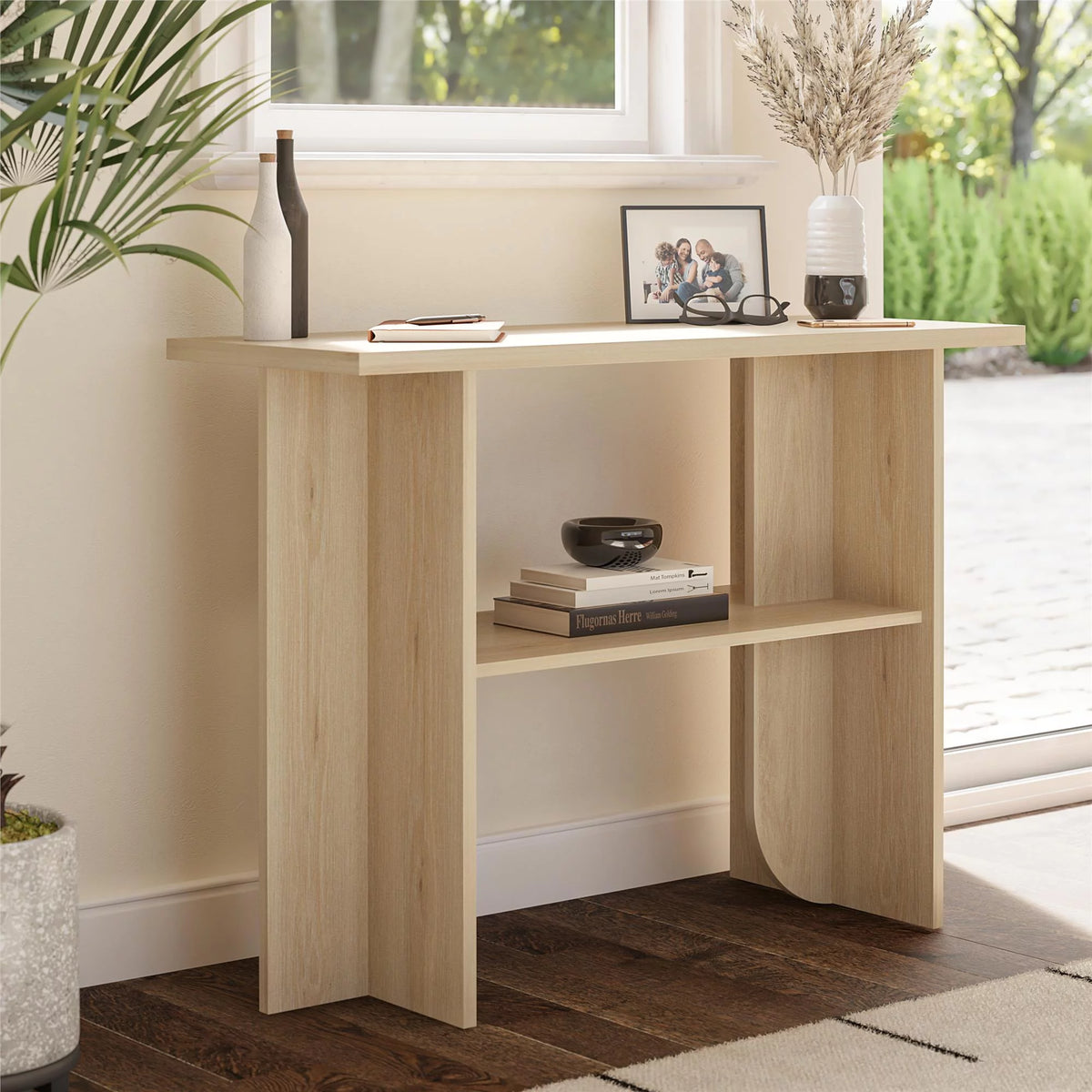 Light Oak Console Table D2253