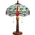 Tiffany Stained Glass Table Lamp 2-Light 16x16x24 Inches Z50546