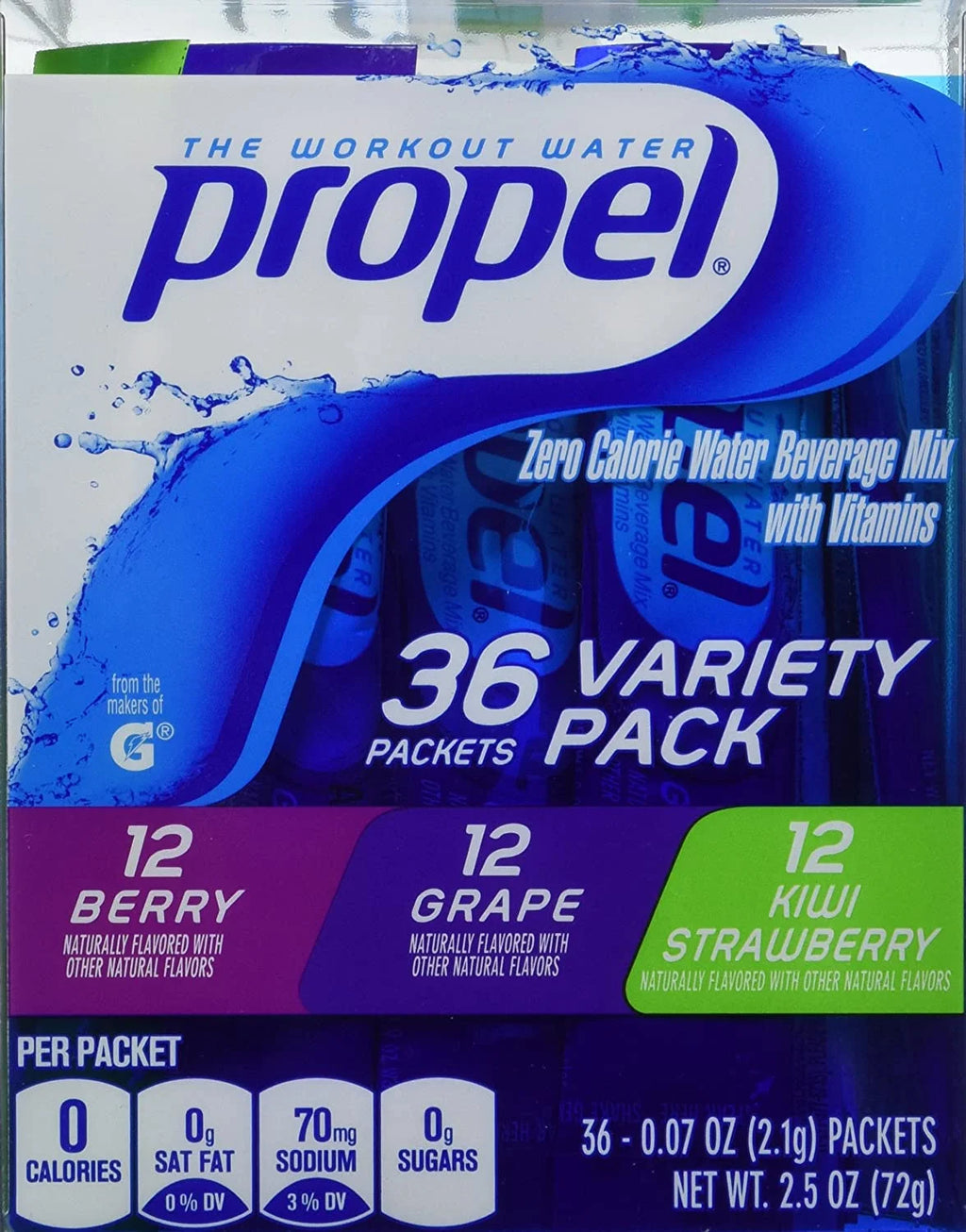 Zero Calorie Nutrient Enhanced Water Beverage Mix (36 packets) V1246