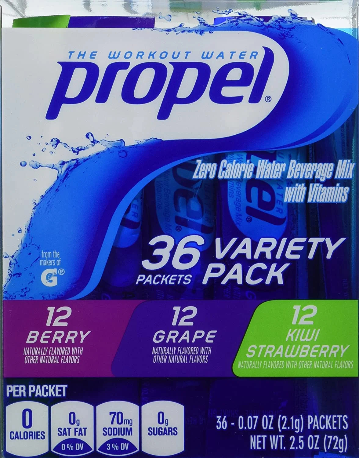 Zero Calorie Nutrient Enhanced Water Beverage Mix (36 packets) V1246