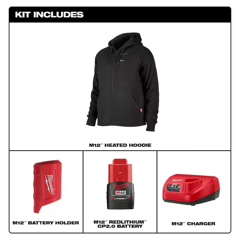 Black Heated Jacket Hoodie Kit Q22249