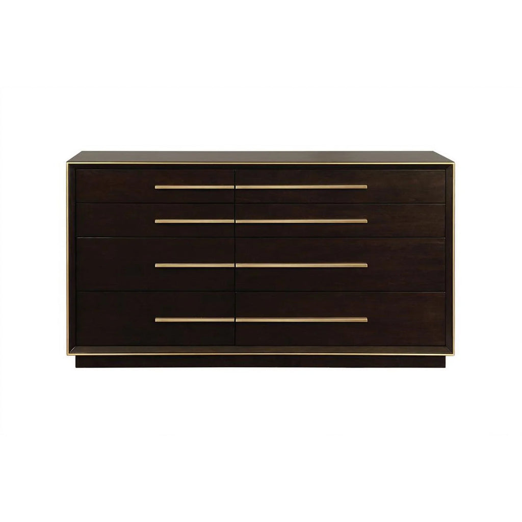 4-piece Wood California King Panel Bedroom Set in Brown and Gray R135642