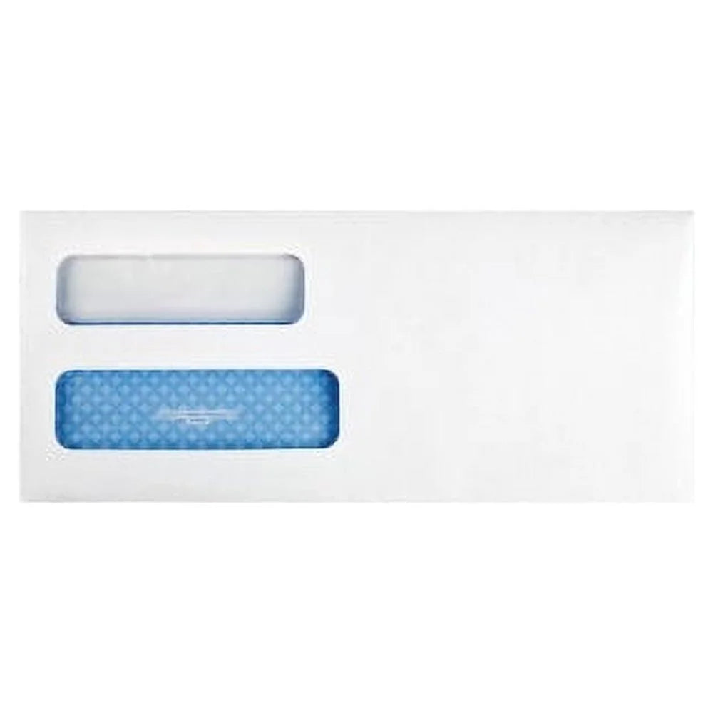 White Double Window #10 Envelope 500/Box E23295