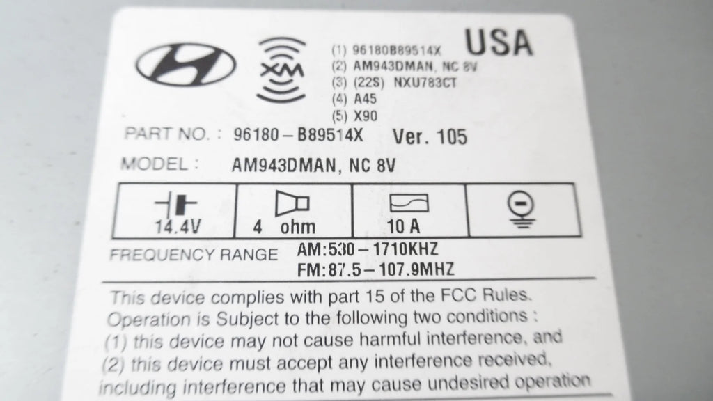 CD Player Radio Receiver with Satellite and Display K3580