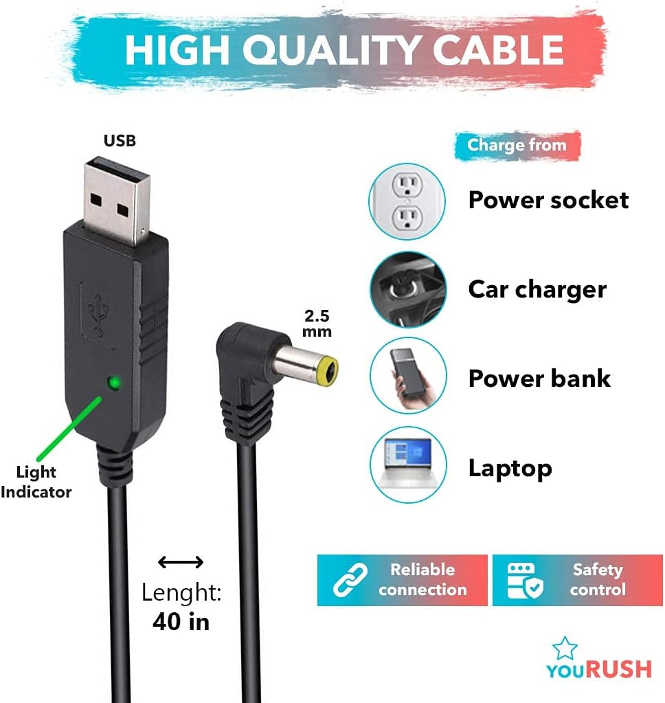 2 Pack 3800 mAh Extended Battery with USB Charging Cables G35393
