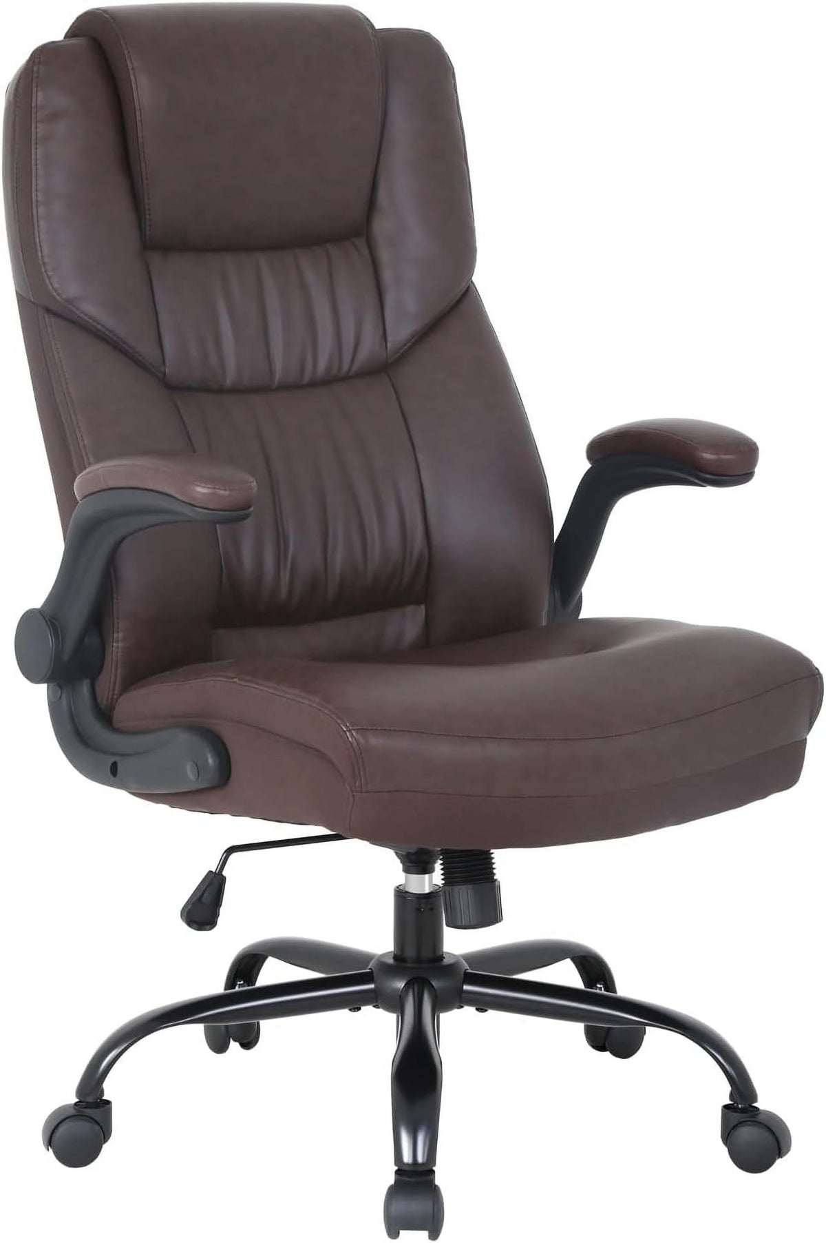 Brown Ergonomic PU Leather Office Chair J46536