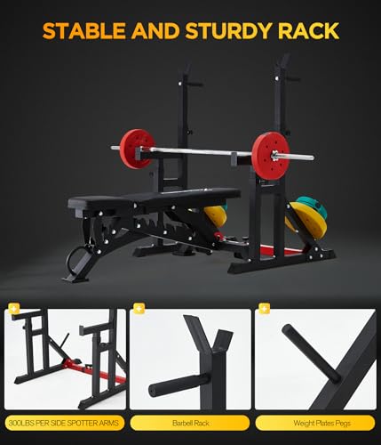 Adjustable Short Squat Rack with J-hooks R30740
