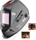 Auto Darkening Welding Helmet with Ultra Large Viewing Screen, 4 Arc Sensor, 1/1/1/2 Optical Clarity M716367