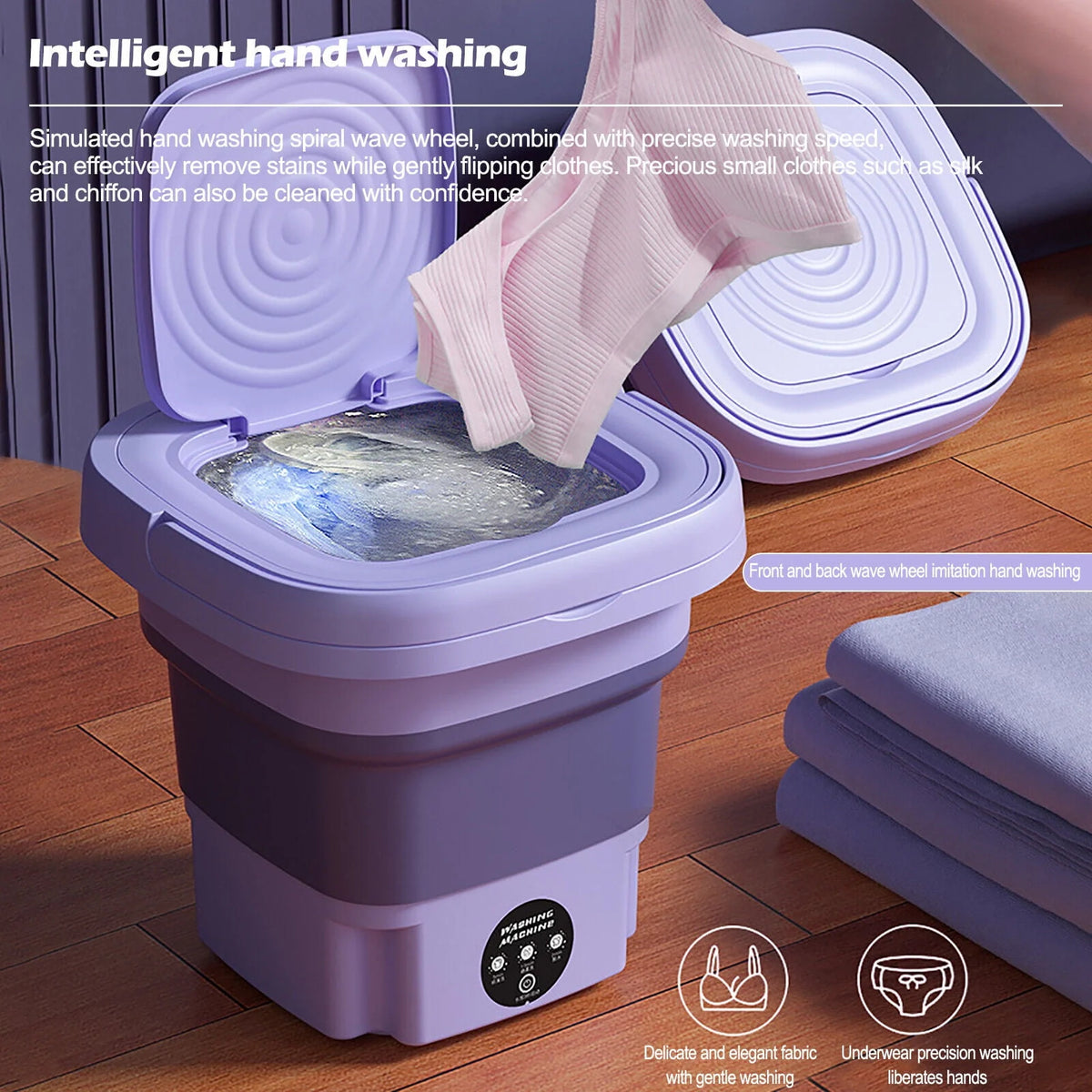8L Portable Mini Washing Machine with Spin Dryer A18172
