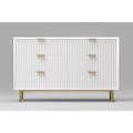 White 6 Drawer Dresser T2481