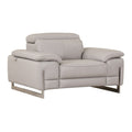 Light Gray Genuine Italian Leather Chair W860