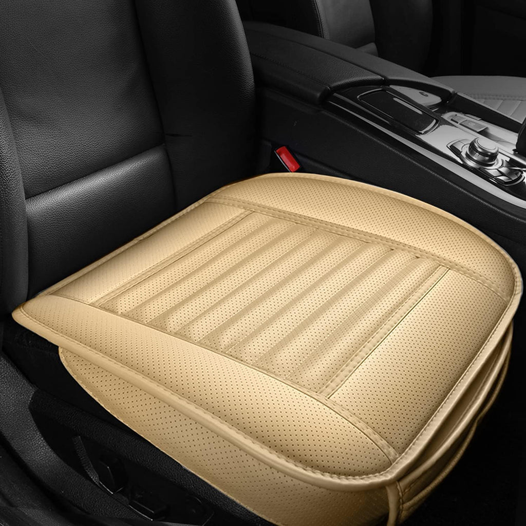 Black Leather Car Seat Covers W68505