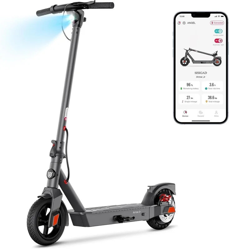 Electric Scooter with 500W Motor, 8.5 Solid Tires, 15 Miles Range B574