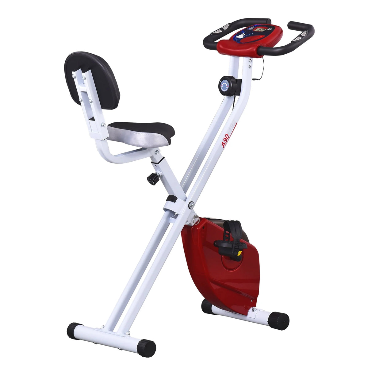 Folding Upright Stationary Indoor Bike with 8 Levels of Magnetic Resistance M467067