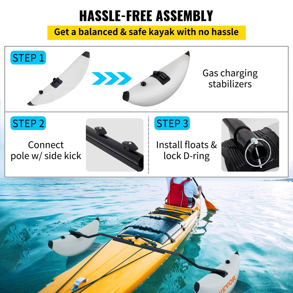 2 pcs PVC Inflatable Kayak Stabilizer C65338