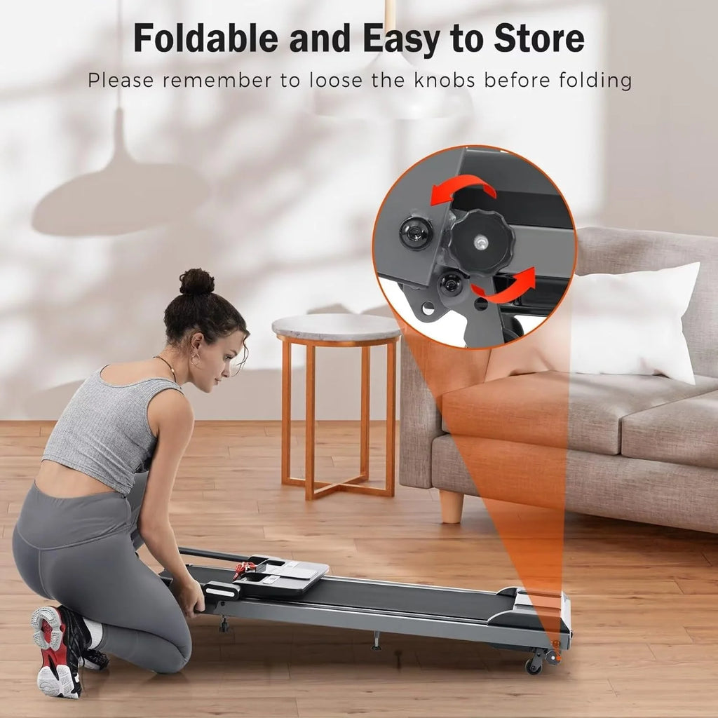 Folding Electric Treadmill with Bluetooth Speaker N327