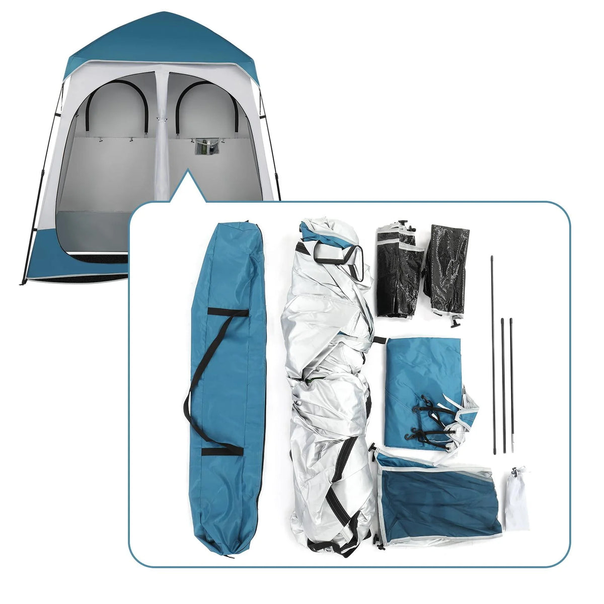 Waterproof Pop Up Camping Tent with Rainfly V30750