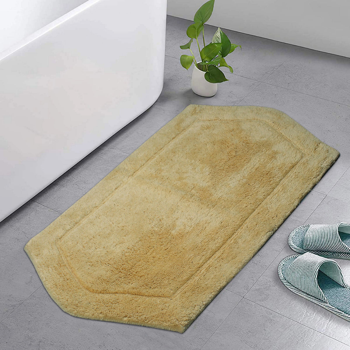 100% Cotton Tufted Non-Slip Bath Rug 24" x 40" J2049