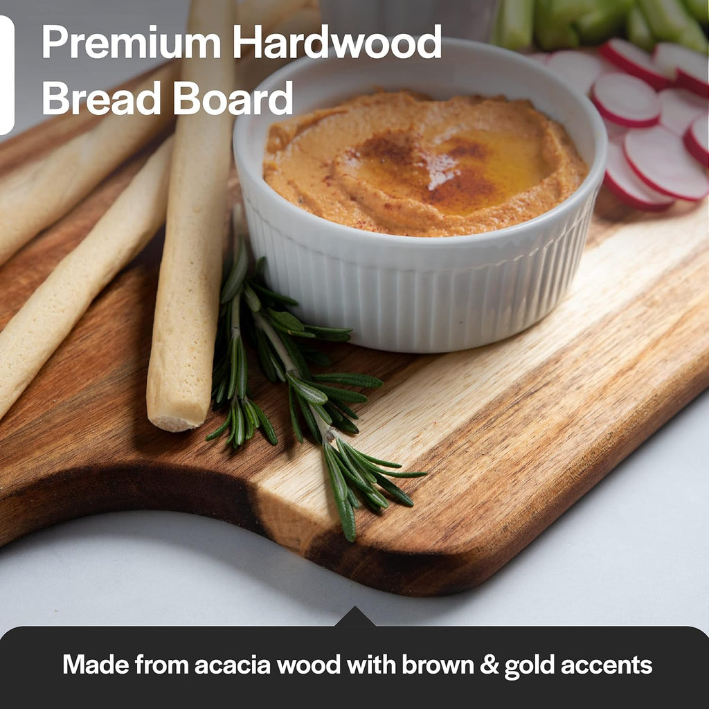 Acacia Wood Bread Board 36 x 10 inch Cutting Board I11079