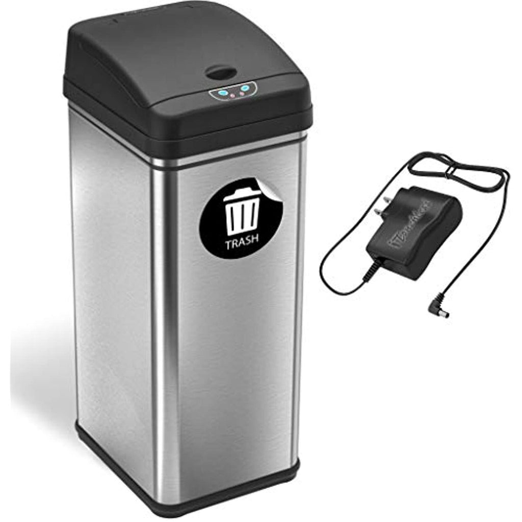 13 Gallon Automatic Touchless Sensor Kitchen Trash Can M2776