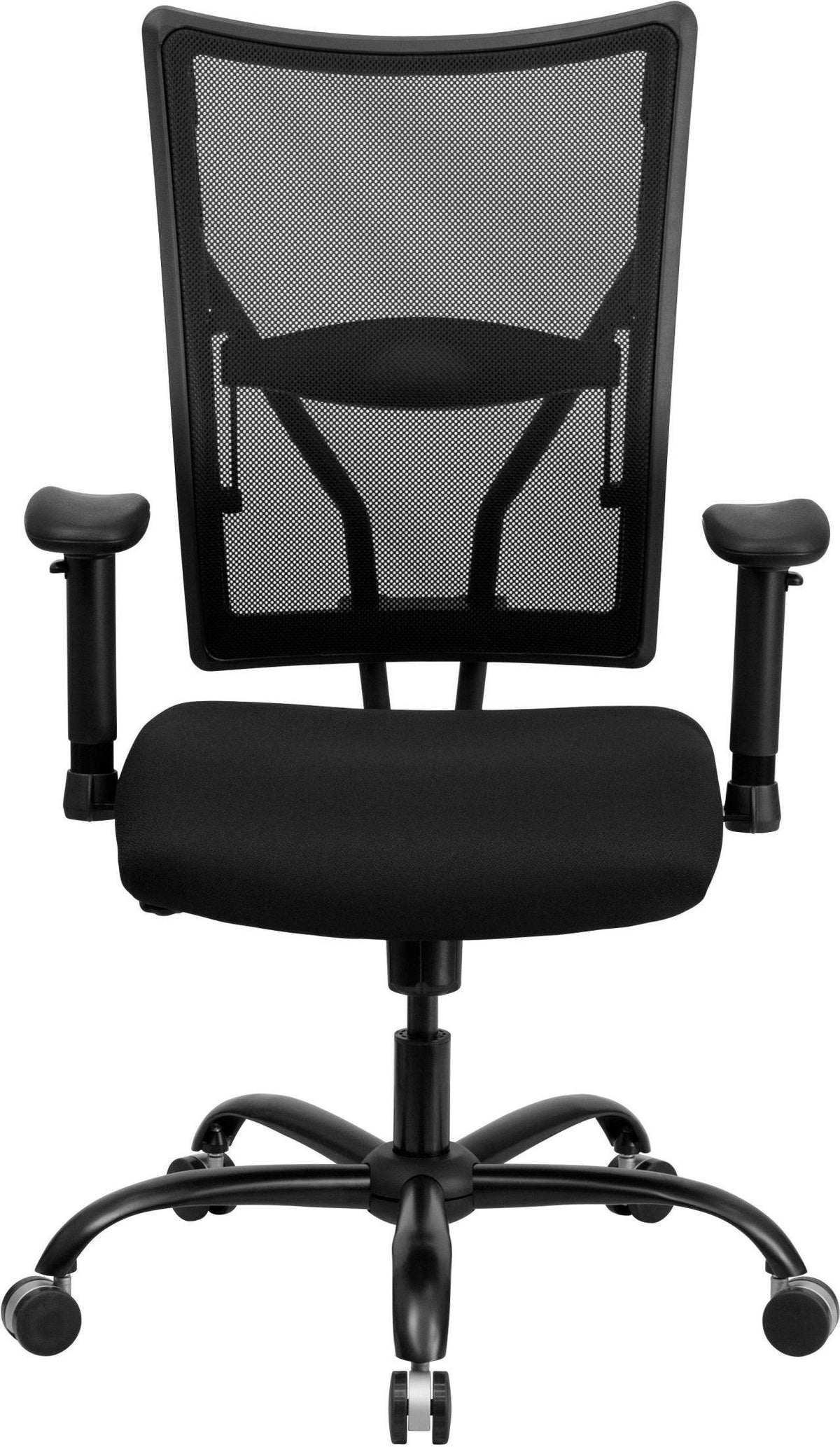 Black Mesh Office Chair with Arms, 400 lb. Capacity Z8766