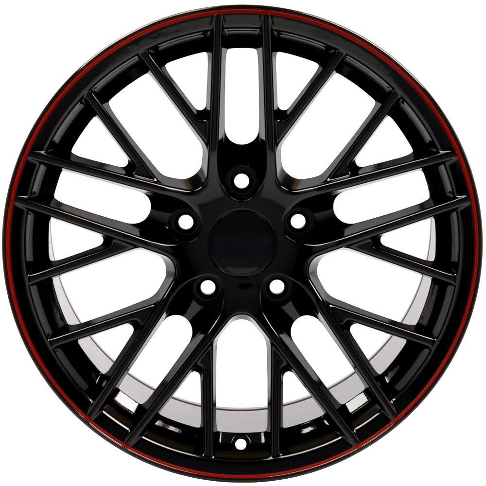 17 inch Gloss Black with Red Band 17x9.5 Rim L998264
