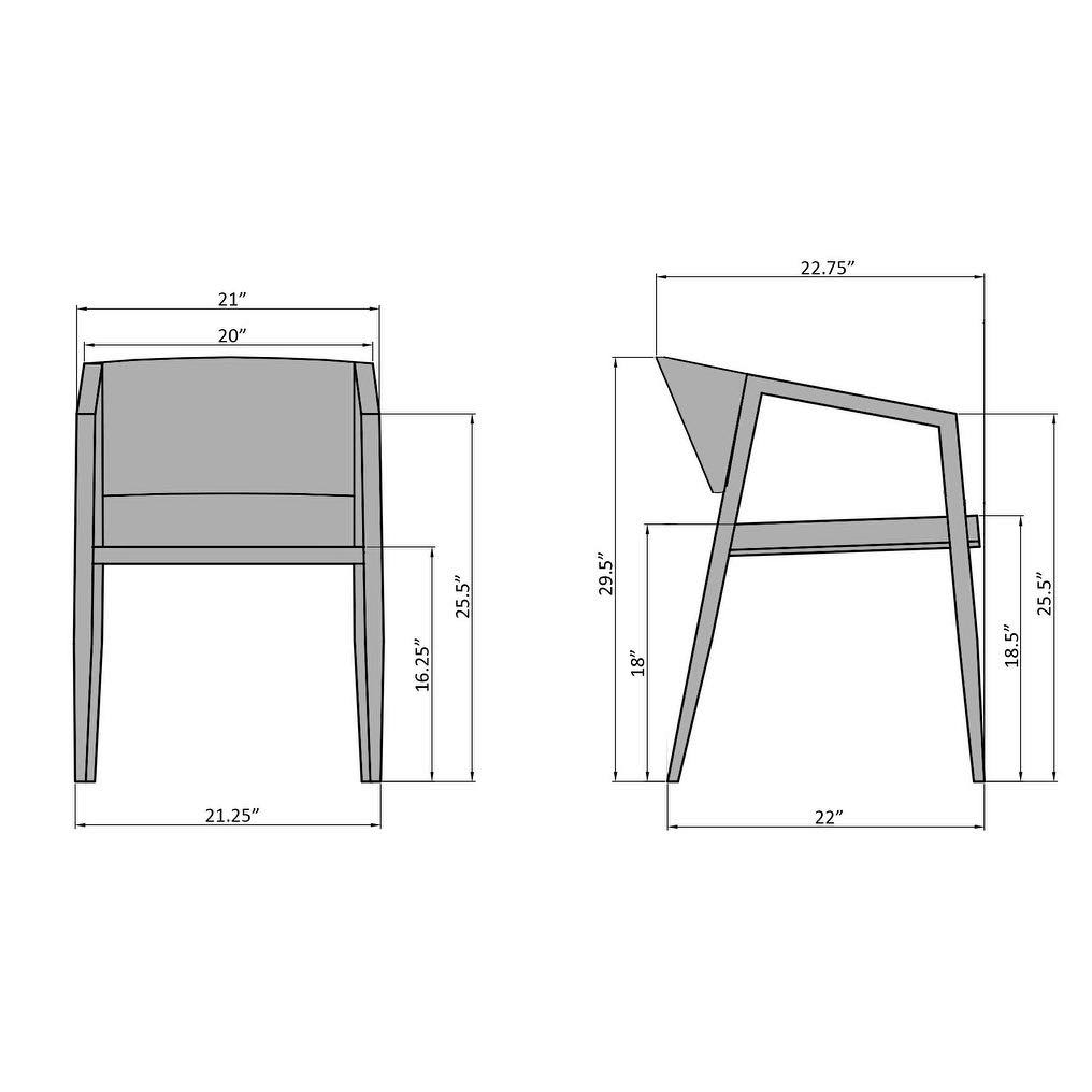 White/Stainless Steel Armchair Y3376