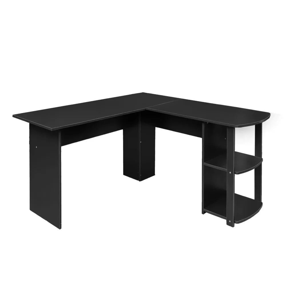 L-Shaped Computer Desk with Bookshelves W364566