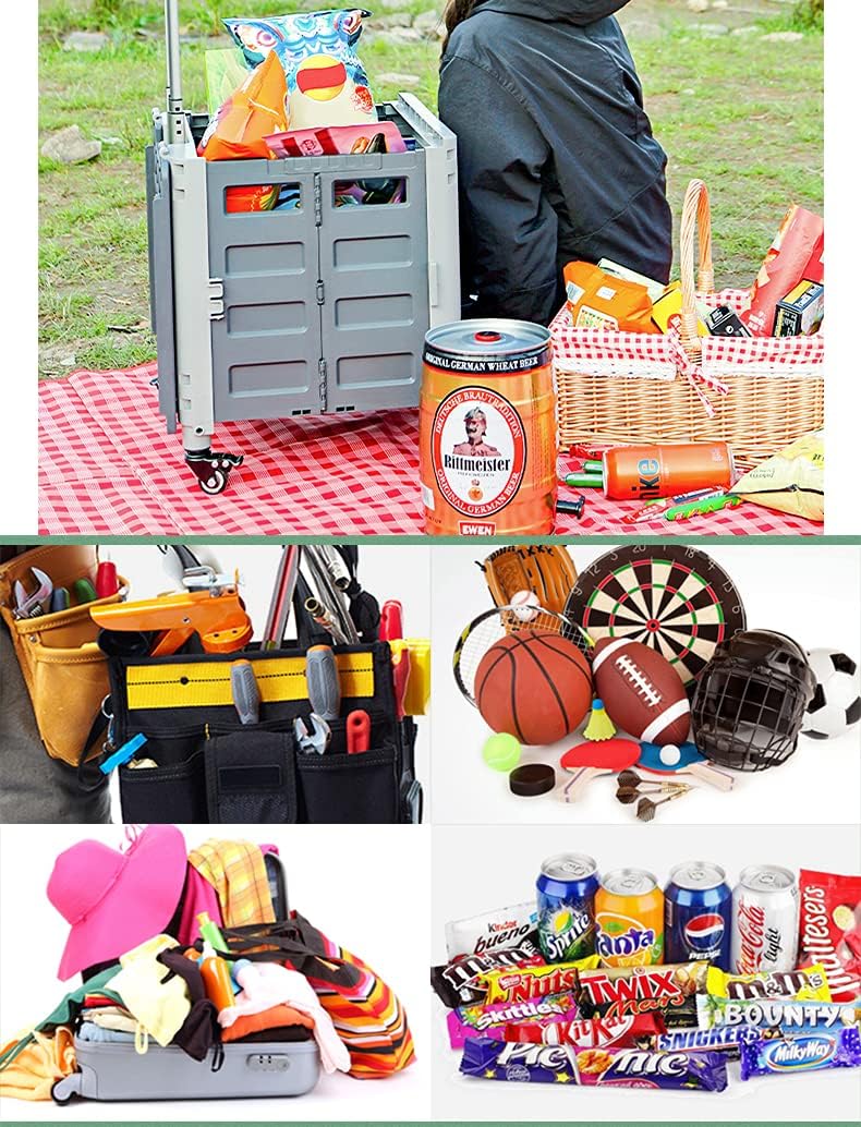 Foldable Rolling Crate with Wheels R3284