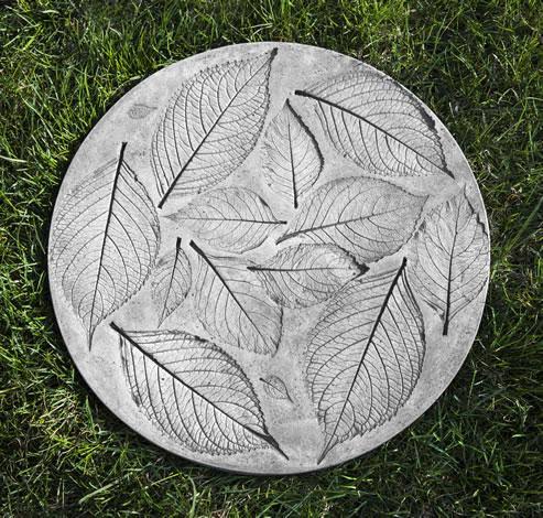 Cast Stone Hydrangea Leaf Stepper C13989