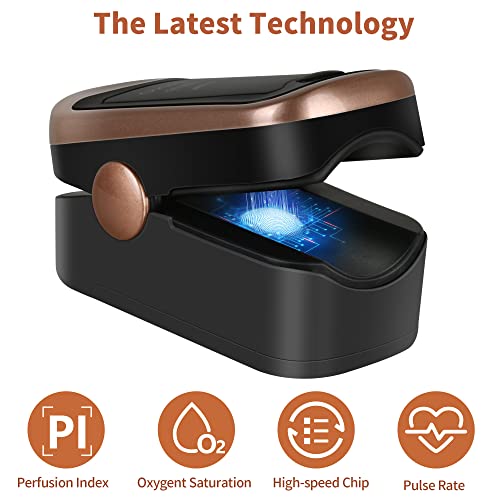 Pulse Oximeter Fingertip with Large OLED Digital Display B7725
