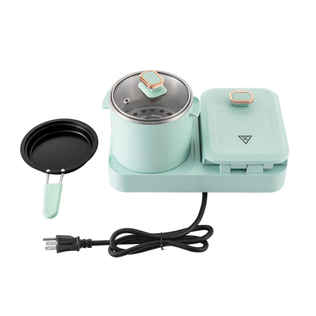 Electric Breakfast Station Mini Toaster Sandwich Machine Non-stick M3678