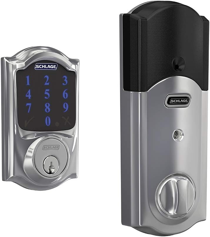 Bright Brass Smart Deadbolt With Alarm D2769