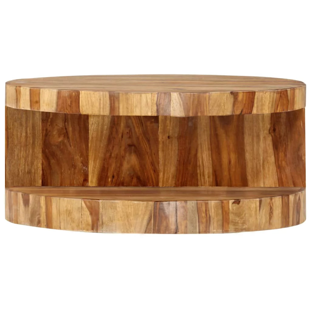 Round Coffee Table Solid Sheesham Wood J83566