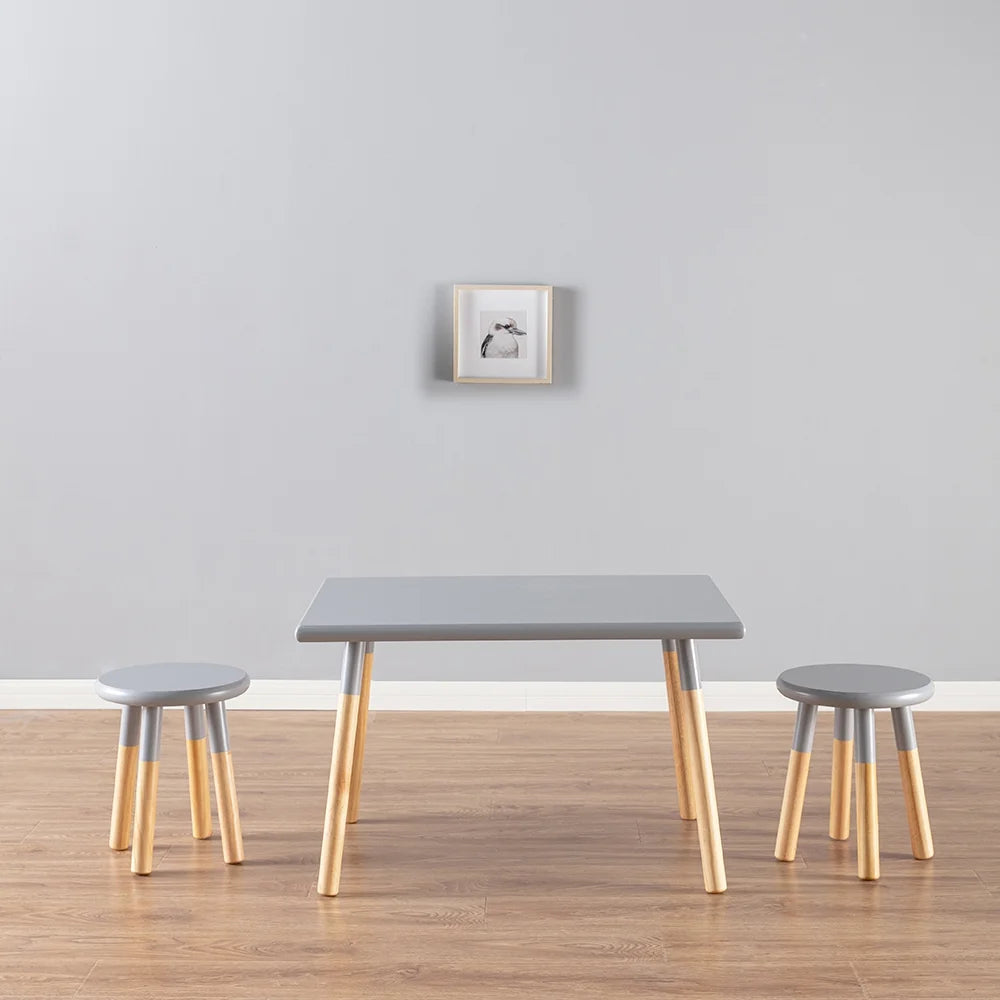 Gray Kids Table and Stool Set M697503