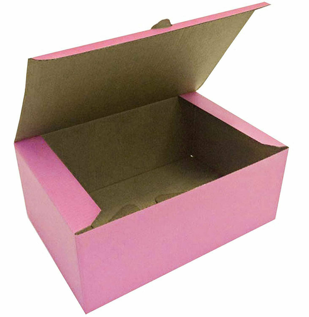 750 Pack Pink Cardboard Pastry Boxes V30469