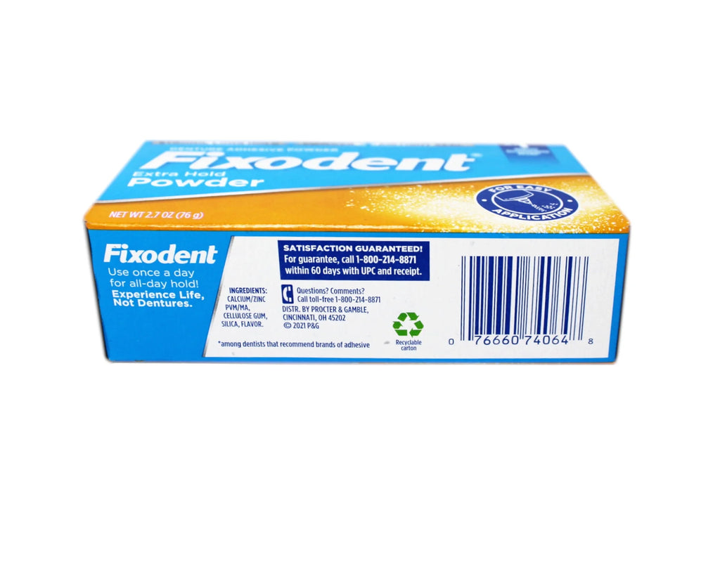 Denture Adhesive Powder Extra Hold 2.70 oz (Pack of 6) A9181