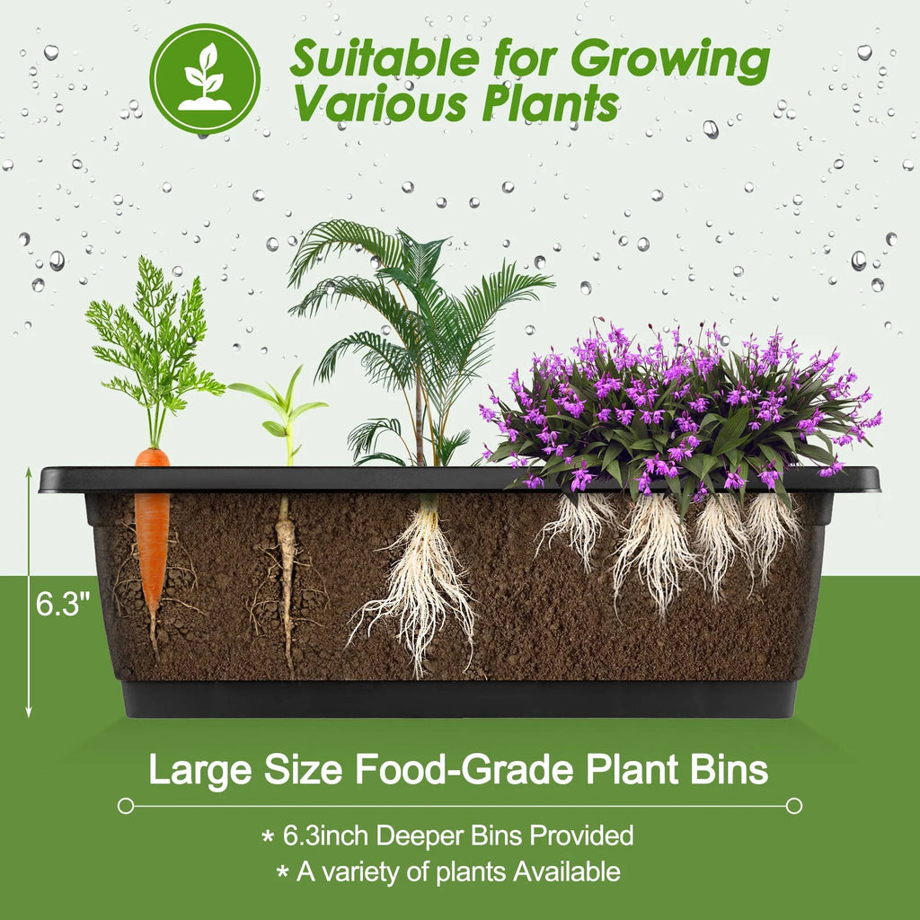 4 ft 5-Tier Raised Garden Bed Planter with Storage Shelf O855