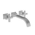 Stainless Steel PVD Wall Mount Lavatory Faucet X1642